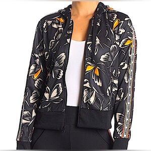 Adidas X Farm Rio Collab Butterfly Print Hooded Track Jacket